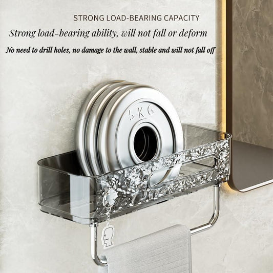 Without Drilling Wall Mounted Shower Basket Bathroom Storage