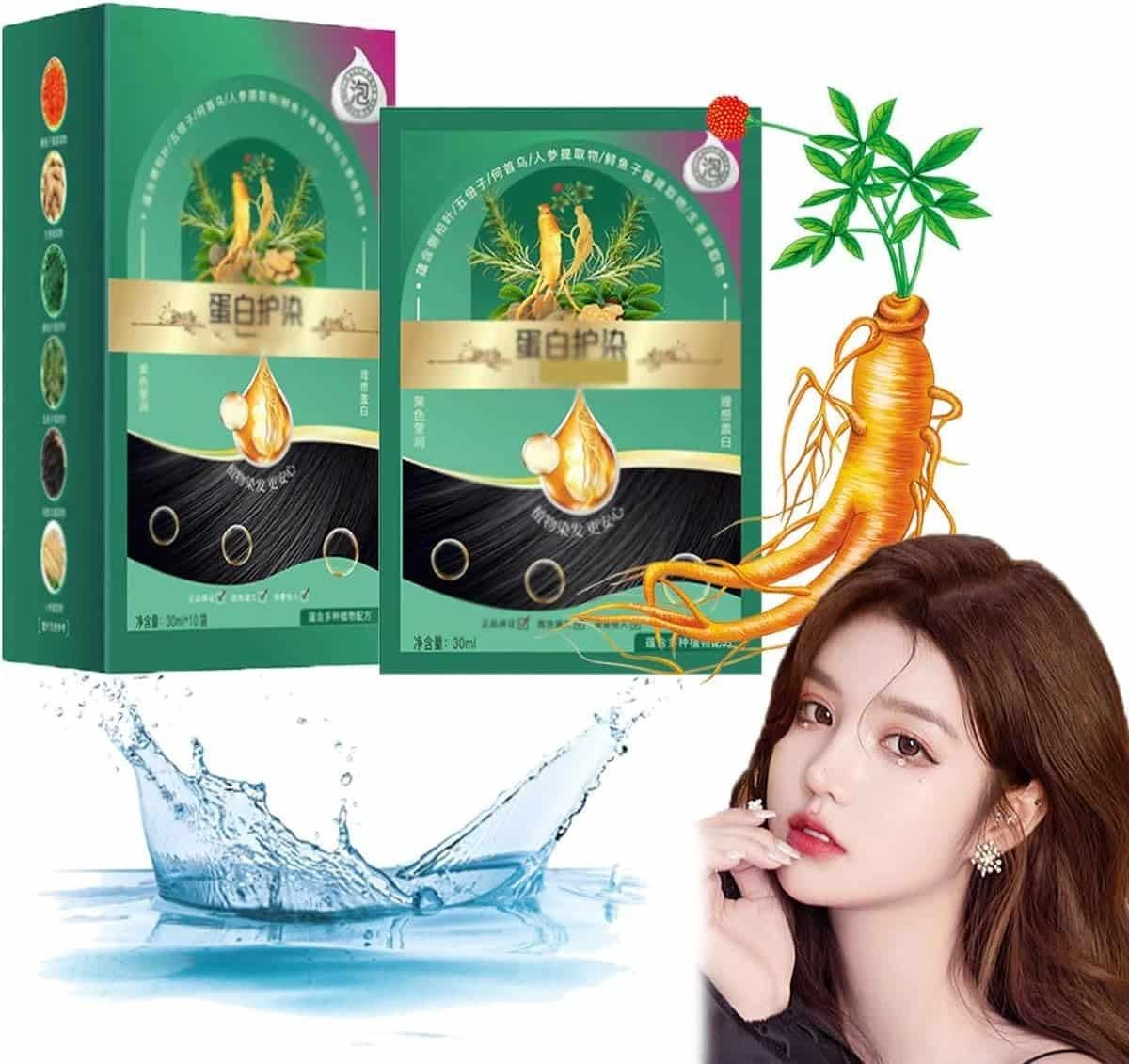 Natural Black Hair Dye Shampoo 30ml