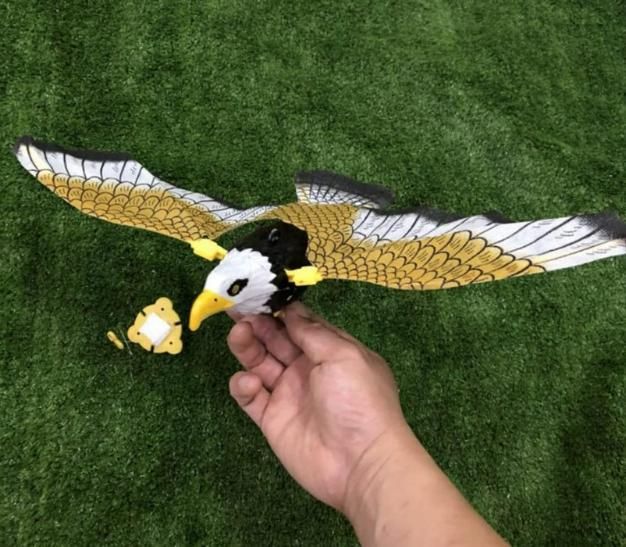 Realistic Flying Eagle Bird Toy with Spread Wings