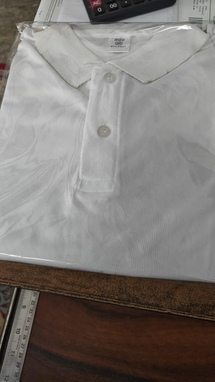 Poly Matte Solid Half Sleeves Mens Polo T-Shirt Pack Of 4